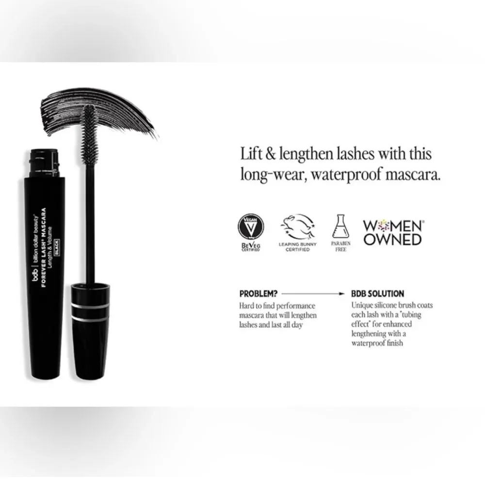bdb | billion dollar beauty Forever Lash® Waterproof Mascara in Black 8ml